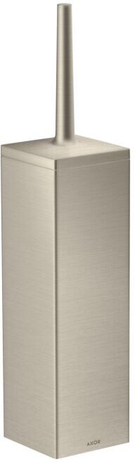 Hansgrohe Axor WC-Bürstengarnitur 42655820 mit Deckel, Wandmontage, brushed nickel