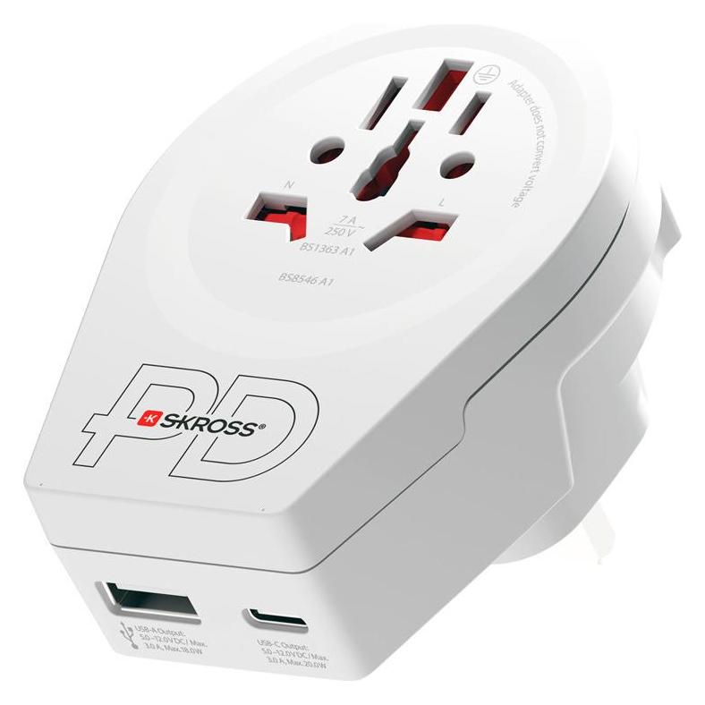Skross World to UK USB C20PD (1.500293-E)