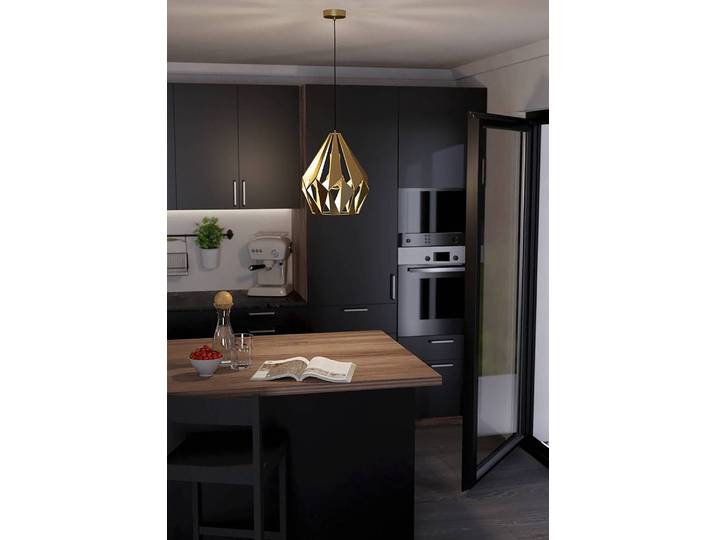 Suspension Carlton - Type A Ø 31cm Doré Matériau : Métal Surface en métal : Laqué Type de métal : Acier E27