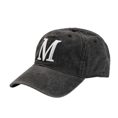 Baseball Cap MUSTANG "Jamie", Herren, grau (washed grau), Canvas, Baumwolle, unifarben, used, washed, Caps, mit gebogenem, festem Schirm