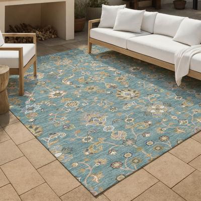 Addison Rugs Machine Washable Indoor/ Outdoor Traditional Basalt Chantille Rug