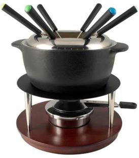 Swissmar Summit 10-Piece Cast Iron Fondue Set