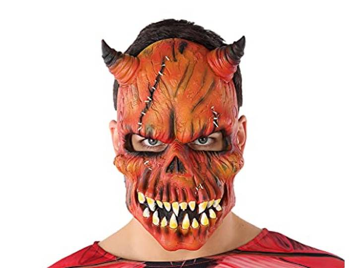 Atosa 62380 Demoniummasker met littekens.