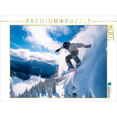 CALVENDO Puzzle Snowboarden, Freeride | 1000 Teile Lege-Größe 64x48cm Foto-Puzzle für glückliche Stunden