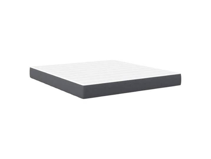 PUGYNBK Graue Matratze 180 x 200 cm mit Taschenfedern Weiches Polyestergewebe, atmungsaktiv, langlebig, minimalistisches Design, einfache Reinigung