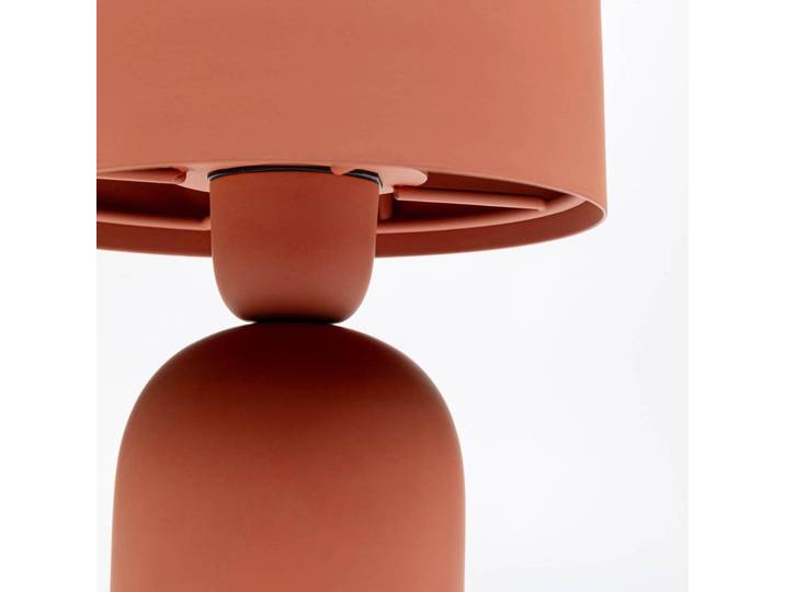KARE Designer Tischlampe Maya, rot, für Wohn- / Esszimmer, Metall, Tischlampe