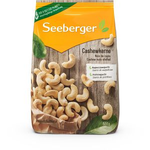 Seeberger Cashewkerne ganze Nüsse, naturbelassen, im Beutel, 500 g