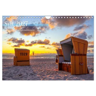 Sylt - Magie der Abendstunden (Wandkalender 2027 DIN A4 quer), CALVENDO Monatskalender
