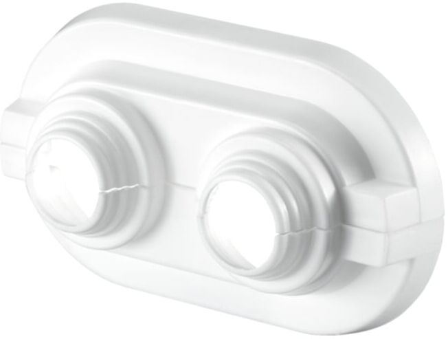 OV Rosette de recouvrement KS Écartement des tubes 35mm Poinçonnage 14 - 16mm ; Oventrop (1016684)