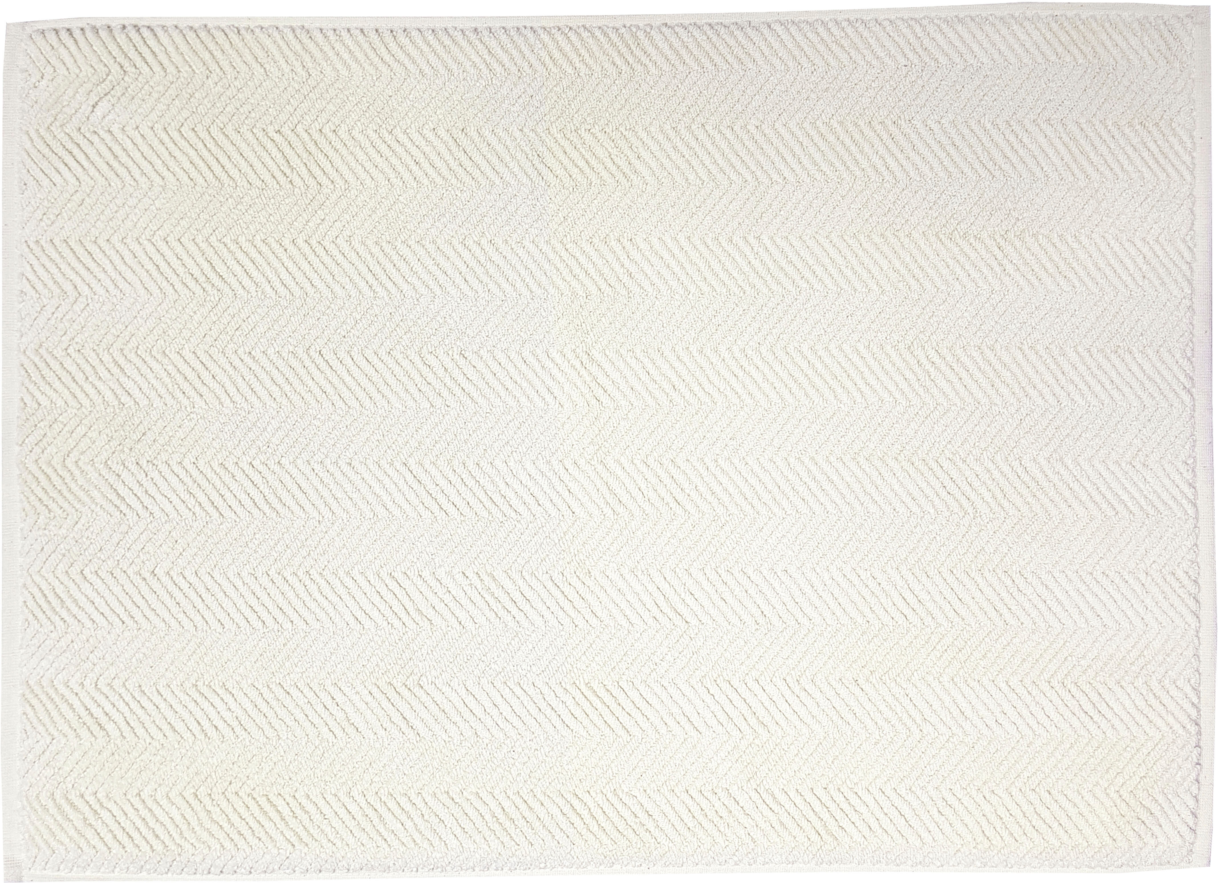Badematte FRAMSOHN FROTTIER "Ocean Bio", beige (creme), H:12mm, Baumwolle, Badematten, Badematte, hergestellte Badematte auch Österreich, aus Bio Baumwolle creme rechteckig (50cm x 70cm )
