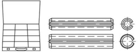 DIN 1481 Sortiment Stahl Spannstifte S ; Industrial Quality Supplies (824810000000000)