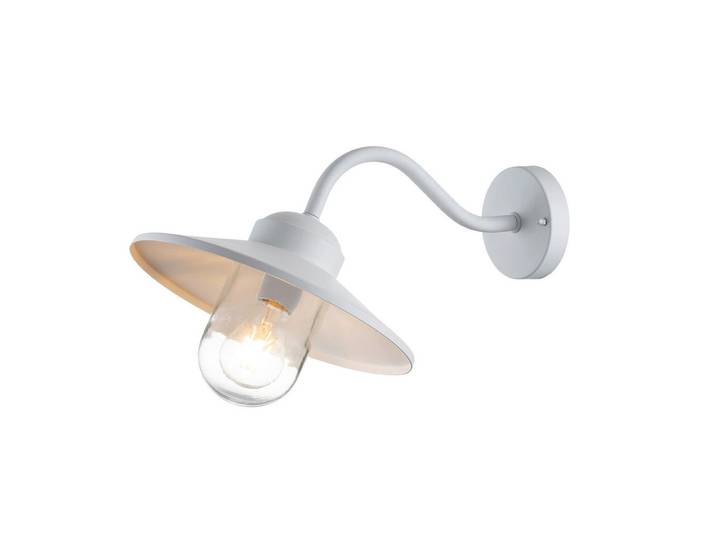 Elstead Lighting Aussenwandleuchte, Weiss, Metall, Glas, 27.5x25.5x42 cm, RoHS, Europäischer Sicherheitsstandard, CE, Lampen & Leuchten, Aussenbeleuchtung, Aussenleuchten