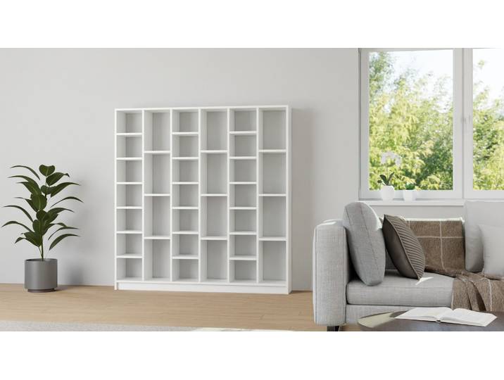 Wohnregal nach Maß MDF Beschichtet MDF Weiß matt