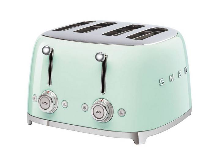Smeg Toaster TSF03PGEU 4-Schlitz-Toaster