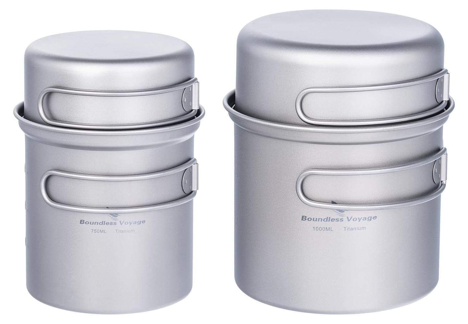 Merkloze Titanium Pannenset voor Kamperen