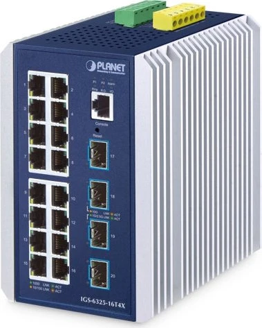 Planet Technology Industrial 16-Port Managed Switch IGS-6325-16T4X