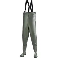 Premium-Wathose 600g/m2 mit Stiefel S5 grün - 40 - grün