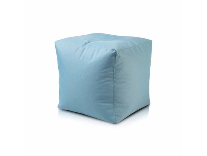 Cube S Pouf Repose-Pieds extérieur en Polyester imperméable avec billes 37x37x37 Cm M6 Ecopuf