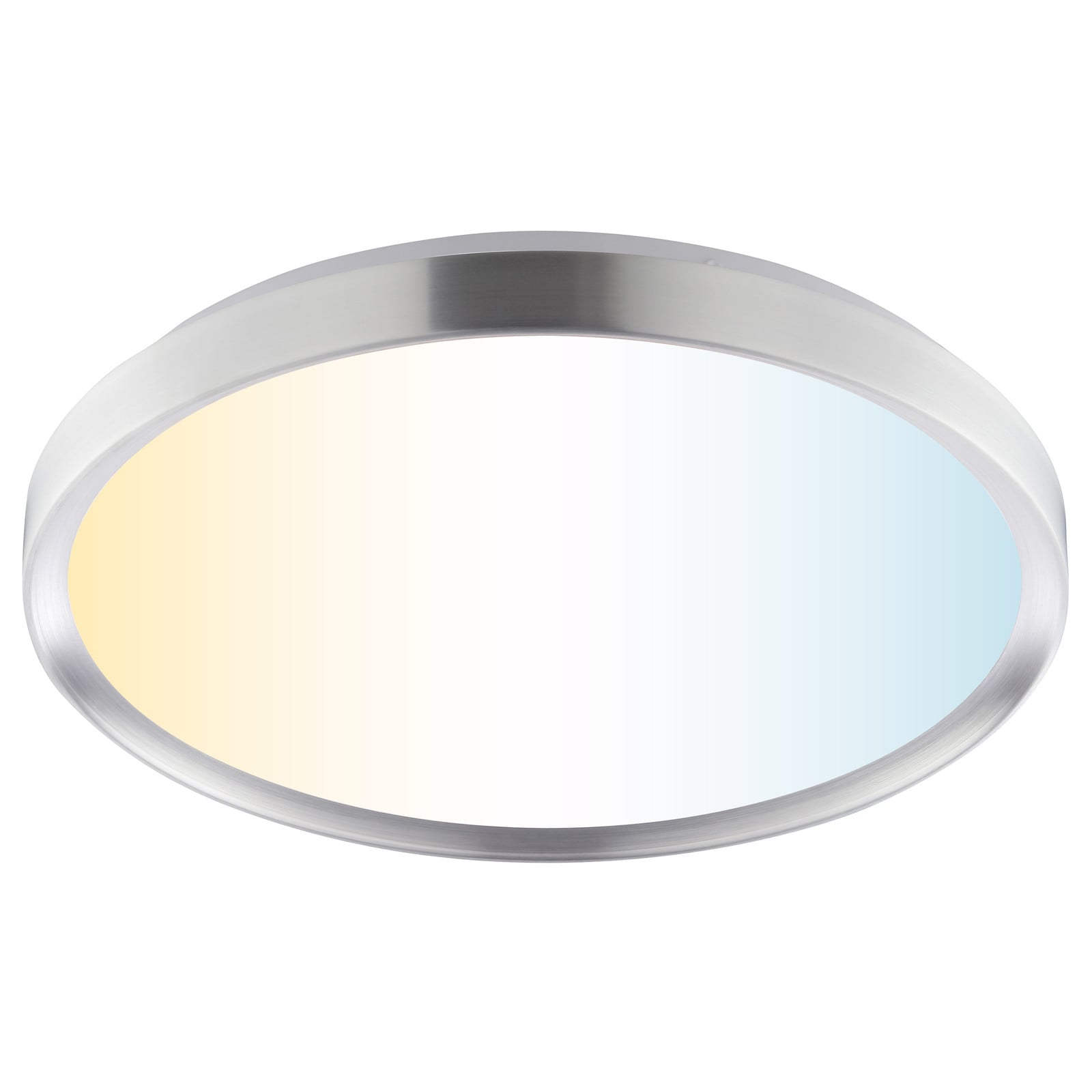 home24 LED-plafondlamp zilver, Ø 39 cm