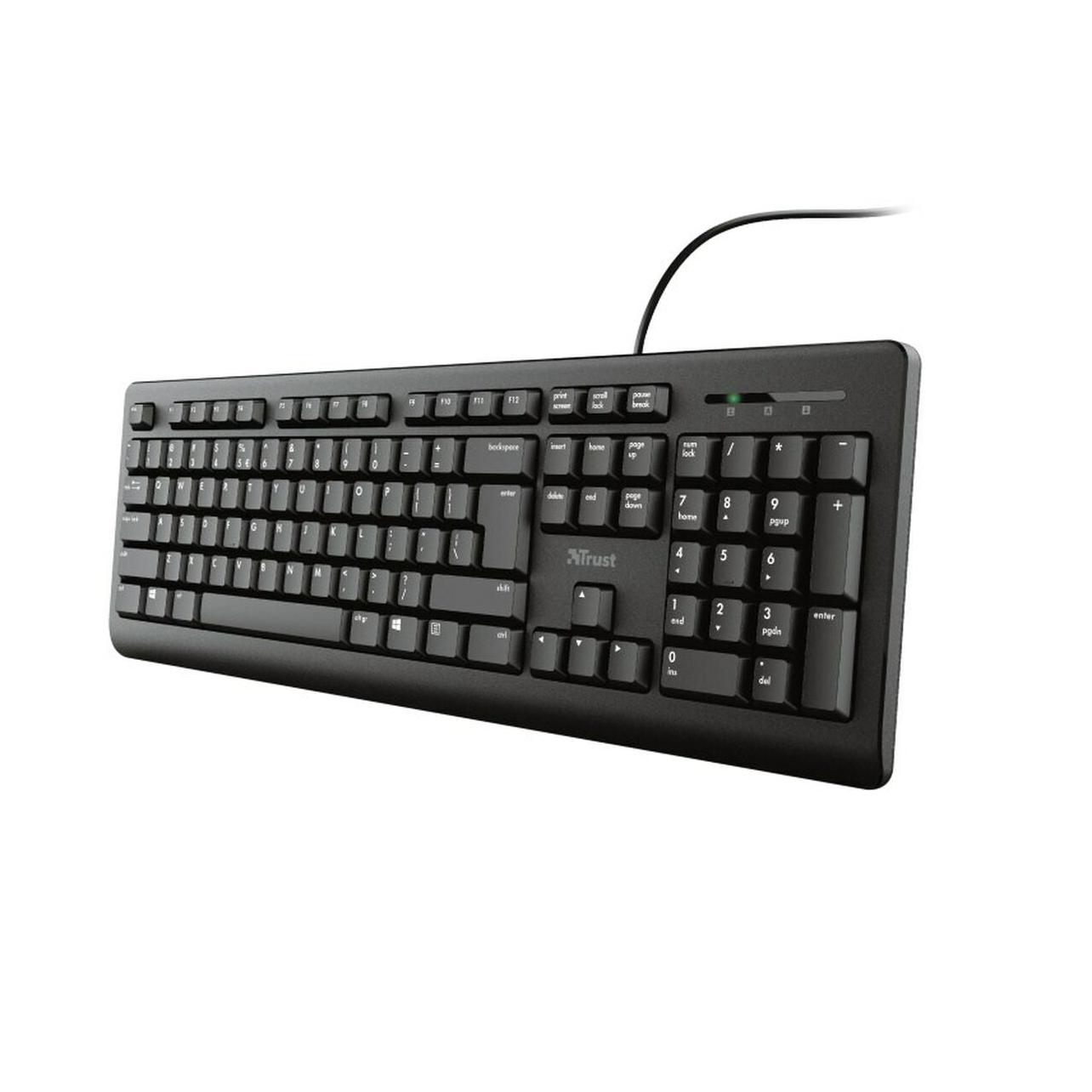 Trust Primo Tastatur USB QWERTY US Englisch Schwarz (US, Kabelgebunden) (23884)