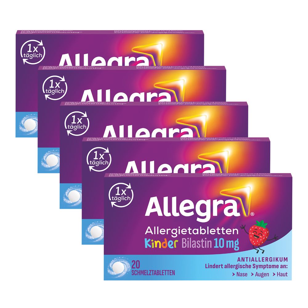 Allegra Allerg Kinder 10Mg 5er-Pack 5x20 St Schmelztabletten