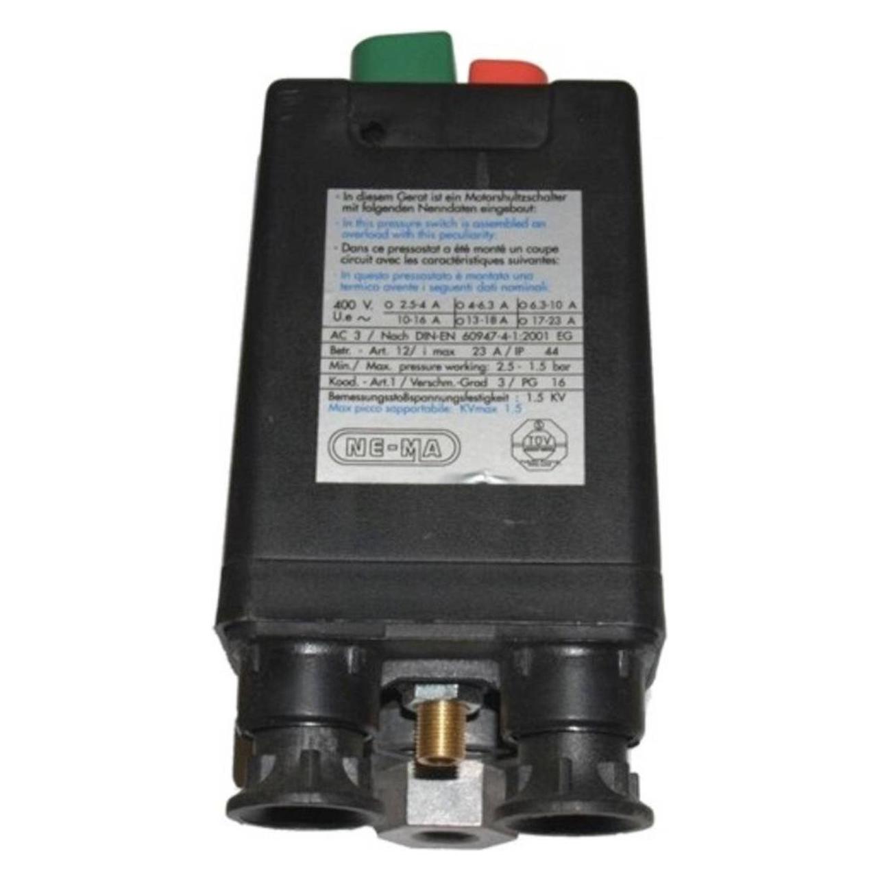 Aerotec Nema Schalter 400V 3/8" - 4-6.3 A - 3 Abgänge 1/4 Zoll (9063147)