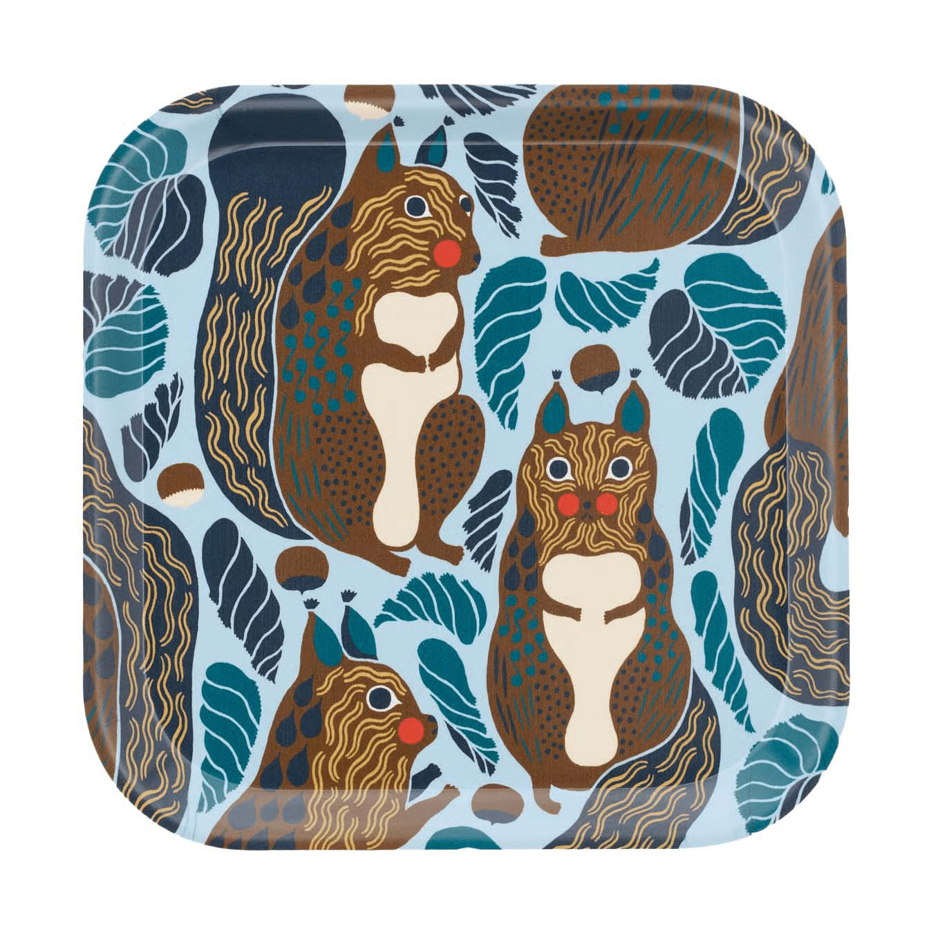 Marimekko Kurre dienblad Sky blue-multicolour