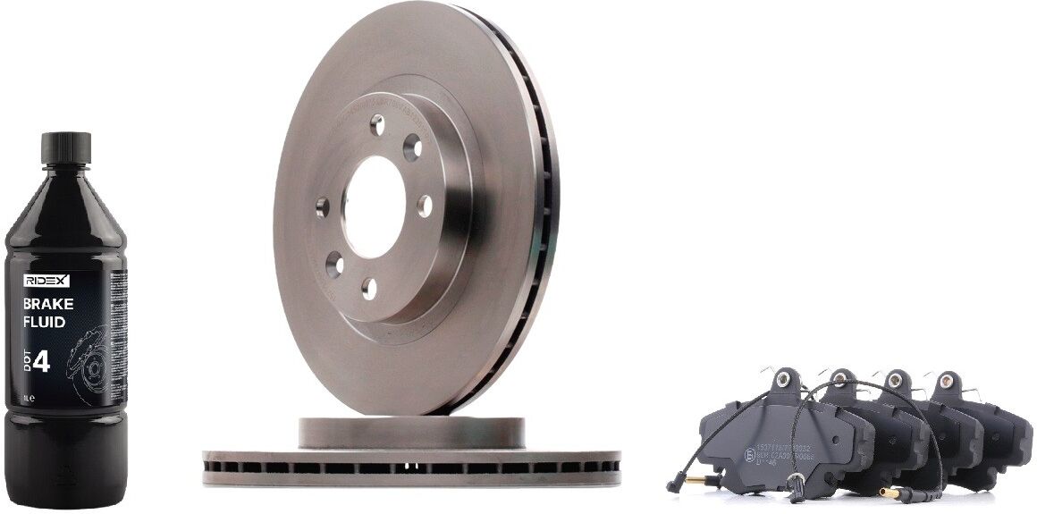 RIDEX 3405B3608 Brake discs and pads set