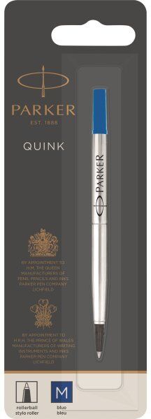Parker Quink Refill   Rollerball   M   Blå