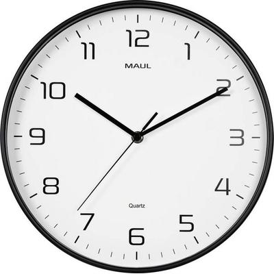 Maul 9051790 Quarz Wanduhr 30cm x 50mm Schwarz
