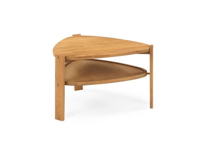 Konstrukt Couchtisch, Eiche natur 65x62