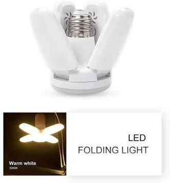 Uplifted Finds 28W Foldable 4 Leaf LED Ceiling Deformable Lamp warm Light