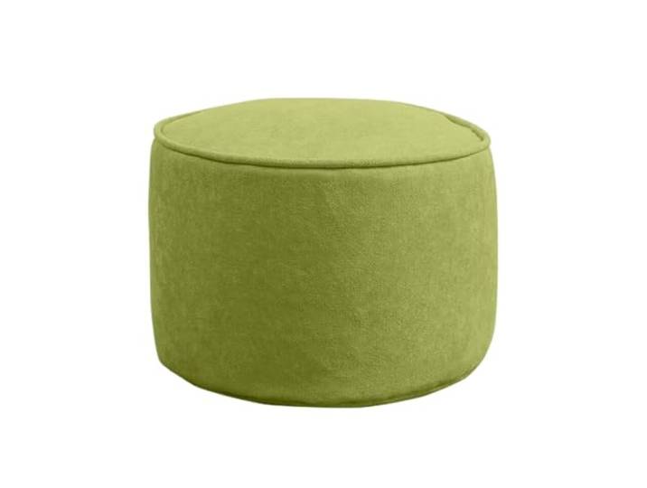DANNMPX Sitzhocker Wohnzimmer Fußhocker, Rund, Abnehmbar, Waschbar, Fußstütze, 1 Stück Zusätzliche Sitzplätze(Grün)