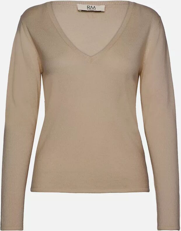 ROSEMUNDE - Pullover, V-Neck, für Damen, Beige, Größe S