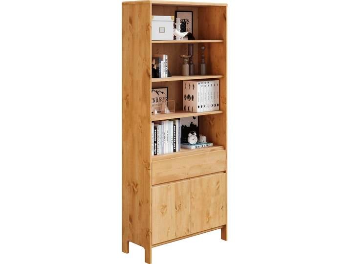 Regal OTTO HOME Luven , beige (natur), B:82cm H:192cm T:34cm, Massivholz, Regale, Regal, Breite 82 cm, Massivholz