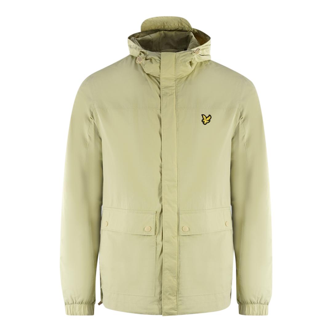Lyle & Scott Jacke mit Kapuze und hellgrüner Tasche