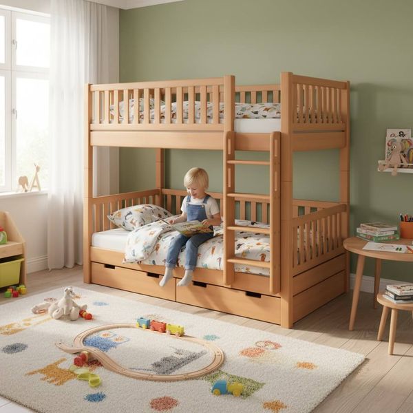 Etagenbett Noah - Buche