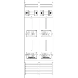 f-tronic 7120365 Zählerfeld 2-feldrig, H=1350mm, 4-3.HZ, 4 ZSK-Set, 4 HSS, Z216-ZSK-HSS Z216ZSKHSS