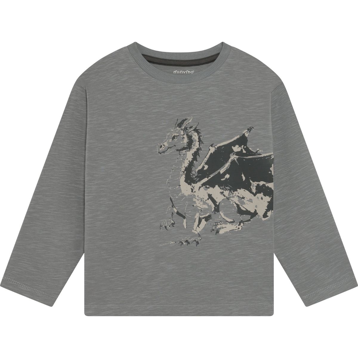 Minymo T-shirt LS profile gray (1207) 122 134430-1207-122