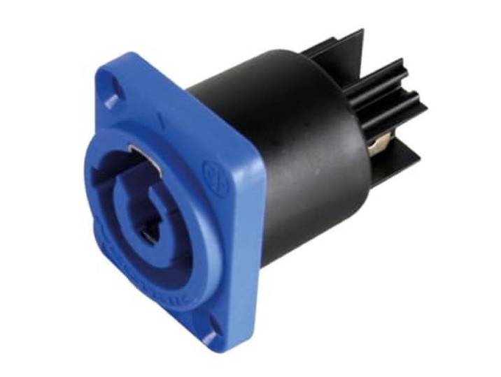 Neutrik - POWERCON, 3-POLIG CHASSISDEEL, BLAUW, BEKRACHTIGD/VOEDINGSINGANG
