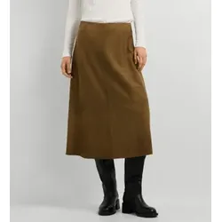 Pepe Jeans für Damen. PL9011960 Lederrock Kara beige (M), Lässig, Wildleder