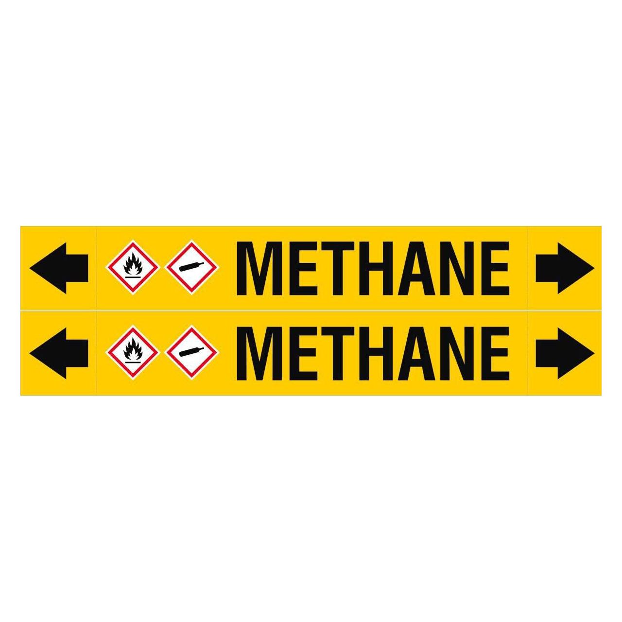 Brady ASME - Rohrmarkierer - Methane (ASMEPM-50X345MM-METHANE)