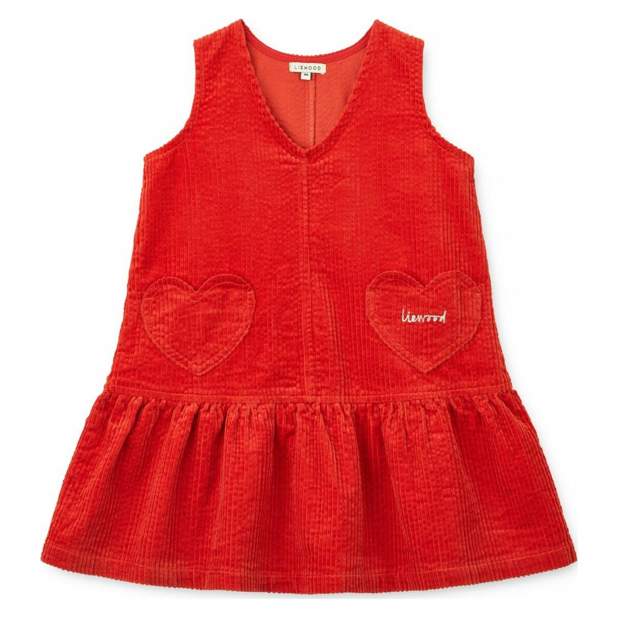 Liewood Arabella Corduroy Dress apple red (2400) 140 LW21378-2400-140-CU