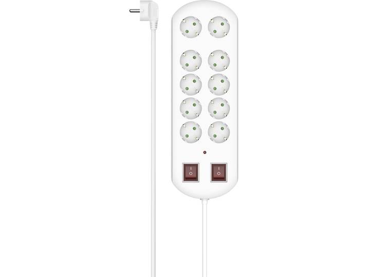 Hama 00223163, 2 m, Drinnen, Typ F, Abgewinkelt, Überlastschutz, 1,5 mm²