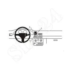 BRODIT 852063 ProClip Halterung - Fiat Punto 1994-1999 - GPS / PDA / KFZ / Na...