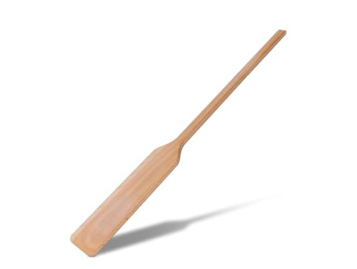 MR. WOODWARE Extra langer Holzspatel – 60 cm großer Rührpaddel-Löffel aus Buchenholz zum Kochen, Mixen, Brauen in großen Suppentöpfen – Küchenutensilien, lange Griffe flache Rührpaddel