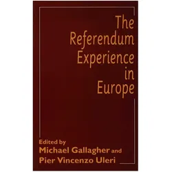 The Referendum Experience in Europe, Fachbücher