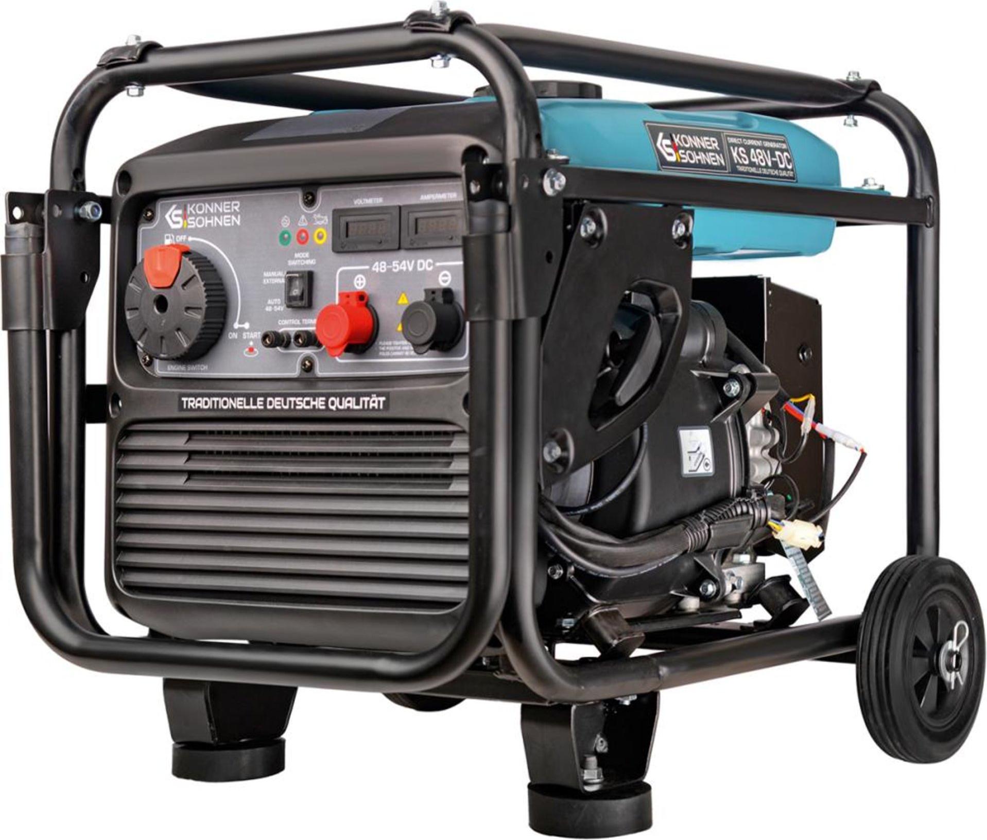 Könner & Söhnen KS 48V-DC, 3300 W, 54,5 V, 12,5 l, Benzin, Manuell/Elektronisch, 60 A