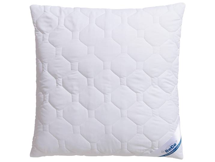 Kunstfaserkopfkissen BECO BeCo Antibac - antibakterielle Bettwaren - kochfest , weiss (weiß), B:80cm L:80cm, Bezug: 100% Polyester. Füllung: 100% Polyester, Kopfkissen, Kunstfaserkopfkissen, Antibakteriell und kochfest 95