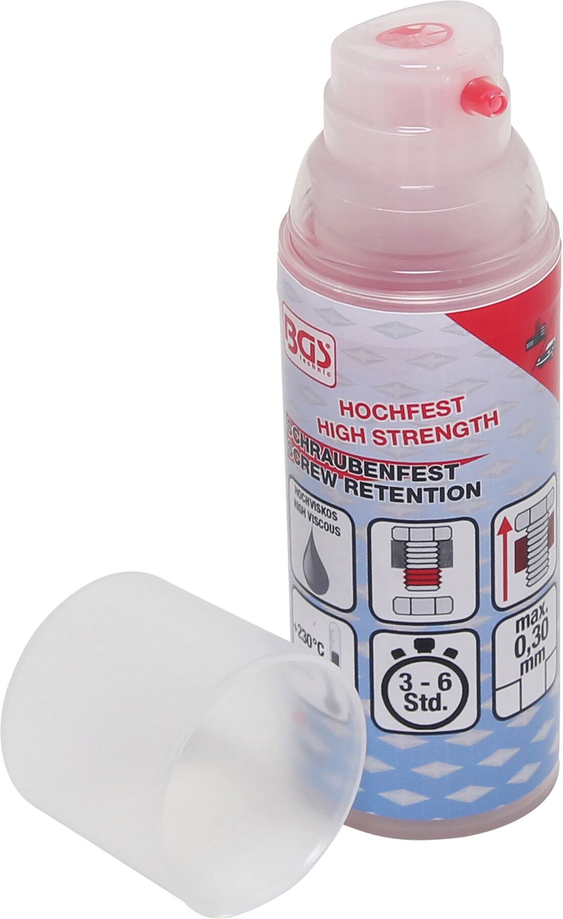 BGS Schraubenfest 80616, hochfest, hochviskos, Pumpdosierer 50 g ; BGS technic)
